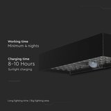  LED solarno zidno svetlo sa senzorom LED/6W/3,7V IP65 4000K 3000 mAh crno | Eponuda.com