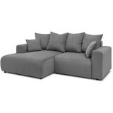Bobochic Paris Siva baršunasti kutna garnitura Enjoy – | shoptok.hr