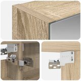  Kupaonski ormar s ogledalom Sonoma hrast 40 x 10,5 x 60,5 cm | shoptok.hr