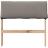  Tapecirani uzglavlje Sivo-smeđa 75 cm Čvrsto borovo drvo | shoptok.hr
