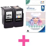  Kartuša Canon PG-540XL + CL-541XL komplet - recikliran original XXL VEČJA POLNITEV + Foto papir u