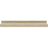  Zidne police 4 kom bijele i boja hrasta sonome 40 x 9 x 3 cm | Eponuda.com