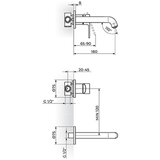 Rosan slavina za lavabo ugradna 2/1 S2 231402B | ePonuda.com