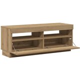 TV ormarić s LED svjetlima umjetnički hrast 100x35x40 cm | shoptok.hr