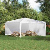  Zid šatora za zabavu 2 pcs Bijela 400 x 195 cm PE i čelik | shoptok.hr