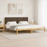  Krevetni okvir s tapiciranim uzglavljem Bijelo isprana i taupe - Bijelo isprana i taupe 200 x 200 cm Cijene
