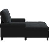  Ležaljka s jastukom Crna 91 x 157 x 91 cm Baršun | shoptok.hr