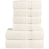 vidaXL 6-dijelni vrhunski set ručnika krem 600 gsm 100 % pamuk cijene