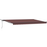 Tenda na automatsko uvlačenje s LED smeđa 500x300 cm | shoptok.hr