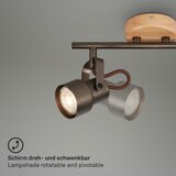 BRILONER 2872-045 - LED spot svetiljka TAHUN 4xGU10/5W/230V 3000K smeđa | Eponuda.com