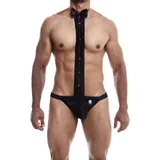 tuxedo lace thong black l/xl