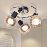 Nettlife Stropna svetilka, reflektor, E14, moderna, dimljena steklena, 3 plameni, vrtljiva za 350°, (22116729) | Shoptok.si