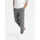Ombre Men's structured knit sweatpants - graphite | Shoptok.si