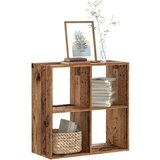 vidaXL Knjižna omara starinski les 68,5x32x68,5 cm inženirski les | Shoptok.si