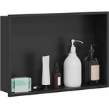  Ničica za tuš Crna 45 x 30 x 9,5 cm Nehrđajući čelik | Shoptok.si