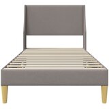  Krevetna konstrukcija Jednobojno Sivo-smeđa 90 x 200 cm tkanina | shoptok.hr
