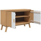  Komoda OLDEN bijelo-smeđa 114x43x73,5 cm od masivne borovine | Eponuda.com