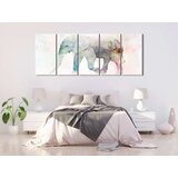  Slika - Painted Elephant (5 Parts) Narrow 225x90 | shoptok.hr