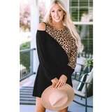 Fenzy Mini Haljina S Uzorkom Leoparda, Crna | shoptok.hr