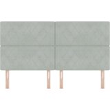  LED Uzglavlje Svjetlosivo 90 cm Baršun | shoptok.hr