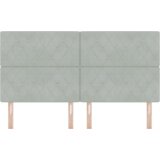  LED vzglavje z LED lučmi Diamantni Svetlo siva 90 cm Žamet, (5000043876) Slike