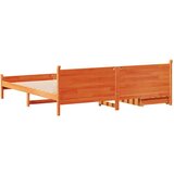  Okvir kreveta bez madraca voštano smeđi 200x200 cm od borovine | shoptok.hr