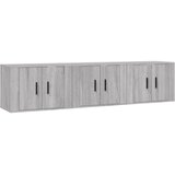  Zidni TV ormarići 3 kom boja sivog hrasta sonome 57x34,5x40 cm | shoptok.hr