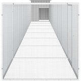 vidaXL Kokošnjak siv 900x91x100 cm pocinkano jeklo Cene