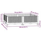  Povišena gredica 80 x 80 x 23 cm od polipropilena | shoptok.hr