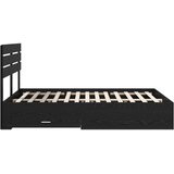  Krevetna konstrukcija Crni hrast 160 x 200 cm Konstruirano drvo | shoptok.hr