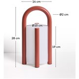 Kave Home LED prenosljiva zunanja svetilka na USB ø 14 cm Leros – | Shoptok.si