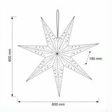 Brilagi LED božićna dekoracija LED/2xAA 60 cm zvezda | Eponuda.com