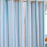 HOMESCAPES New England Stripes Ready Made Modre zavese, par, 137x182 cm, padec, (20749071) | Shoptok.si
