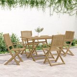  5-dijelni vrtni blagovaonski set od masivnog bagremovog drva | shoptok.hr