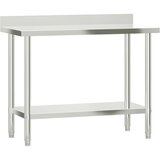  Kuhinjski radni stol 110 x 55 x 93 cm od nehrđajućeg čelika | shoptok.hr