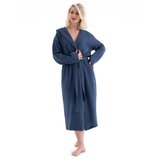 Muslin - navy blue navy blue unisex bathrobe | Eponuda.com
