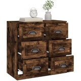  Komoda boja dimljenog hrasta 70x35,5x67,5 cm konstruirano drvo | shoptok.hr