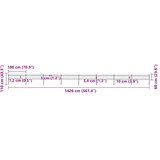  Vrtna ograda s vrhom koplja Čelik 1426 x 60 cm Crna | Eponuda.com