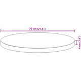  Okrugla stolna ploča Ø 70 x 4 cm od masivnog bagremovog drva | shoptok.hr