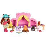 Enchantimals Tent Camping Cuddlers set za kampiranje s lutkom medvjedicom | shoptok.hr
