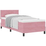  Krevet s opruga kutije Ružičasta 90 x 200 cm Baršun | shoptok.hr