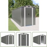  The Living Store Vrtna lopa svetlo siva 192x689x223 cm pocinkano jeklo - Vrtna Lopa, (21745228) Cene