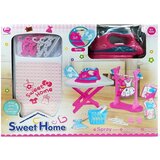  Set za glačanje s ružičastim glačalom i vješalice + daska za glačanje | shoptok.hr