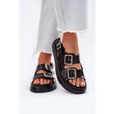 Big Star Leather Patent Women Sandals With Buckles | shoptok.hr