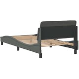  Okvir za krevet Dover tamnosivi 100x203 cm od tkanine | shoptok.hr