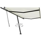 vidaXL Prostostoječa ročno zložljiva tenda 500x350 cm krem, (20742973) | Shoptok.si