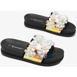 Resti Royalfashion Black women's decorated Maurelle flip-flops | Shoptok.si