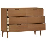 vidaXL Ladičar MOLDE smeđi 113 x 40 x 80 cm od masivne borovine | shoptok.hr