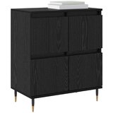  Komode 3 pcs Crni hrast 180 x 35 x 70 cm Konstruirano drvo | shoptok.hr