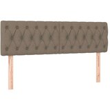  Box spring postelja z vzmetnico taupe 160x200 cm blago, (20893837) | Shoptok.si